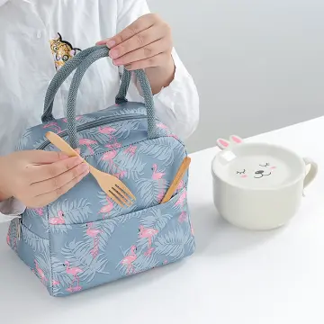 Patterned Canvas Lunch Bag for Girls