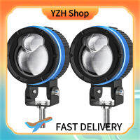 YZH Shop โคมไฟทำงาน M8สปอตไลท์รถจักรยานยนต์1คู่90W 9000lm 6000K/3000K Ip68ไฟตัดหมอกไฟขับรถแบบแอลอีดีกันน้ำ