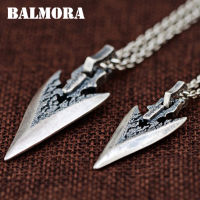 BALMORA 1 Piece 990 Pure Silver Pendants for Women Men Lovers Vintage Weapon Design Thai Silver Jewelry Accessories Gift SY14381