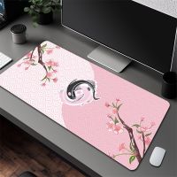 Koi Mousepad Gamer การพิมพ์ HD ต้นฉบับสำนักงานคอมพิวเตอร์แผ่นรองเมาส์แป้นพิมพ์เกมตกแต่งโต๊ะเกมแผ่นรองเมาส์เกม XXL