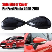 Side Wing Mirror Cover Rearview Mirror Caps Fit For Ford Fiesta MK7 2008 2017 Automobile Exterior Parts Replacement