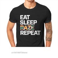 Valorant Agents Game Mens Tshirt Eat Sleep Raze Repeat Individuality T Shirt Original Sweatshirts New Trend