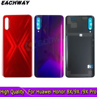 8X Back Glass For Huawei Honor 9X China Battery Cover Panel Rear Door For Honor 9X Pro Housing Case Replacement Battery Cover