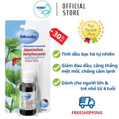 Tinh dầu Bạc Hà Mivolis Japanisches Heilpflanzenol 30ml xông hơi trị cảm cúm, chăm sóc sức khỏe - Hàng nội địa Đức