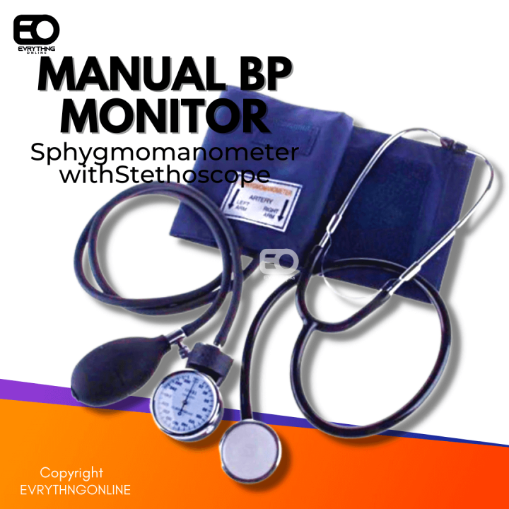 Original Sphygmomanometer Manual Blood Pressure Monitor Complete Set BP