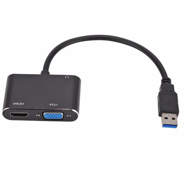 CSQ63 for Windows 7/8/10 OS Portable 4K HDMI USB to VGA USB Hub VGA ...