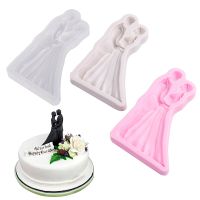 Sugarcraft Mold Pastry Tool Cake Tools Wedding Couple Shaped Silicone Cake Decorating Mold Bread Cake  Cookie Accessories