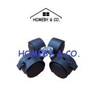 HOMEBY Caster Roller Twin Wheel Caster Chair 4pcs