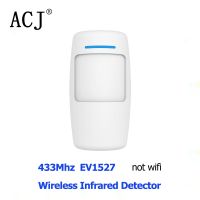 ACJ Wireless PIR Motion Sensor Smart Home Human Infrared Detector Compatible 433Mhz Security Alarm System Work With Alexa TUYA