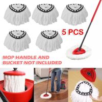 5pcslot 360 Rotating Mop Head Replacement Refill Microfiber Spinning Floor Mop Cleaning Head Refill Mop Head for Vileda