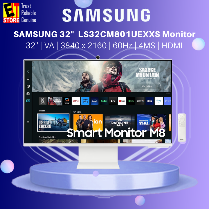 Monitor Samsung Smart M8 LED 32 Pulgadas 4K Ultra HD 4Ms 60Hz HDMI
