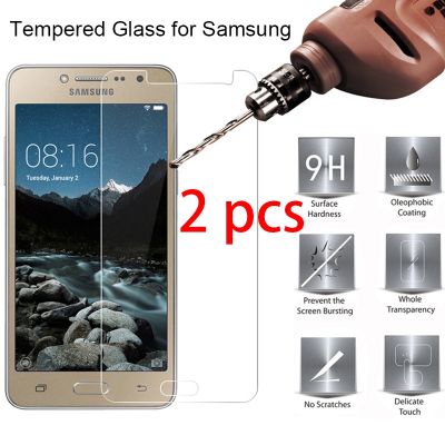 2 pcs! Toughed Screen Protector Tempered Glass for Samsung J7 J5 J3 Pro 2017 9H HD Phone Front Film for Galaxy J7 J5 J2 Prime
