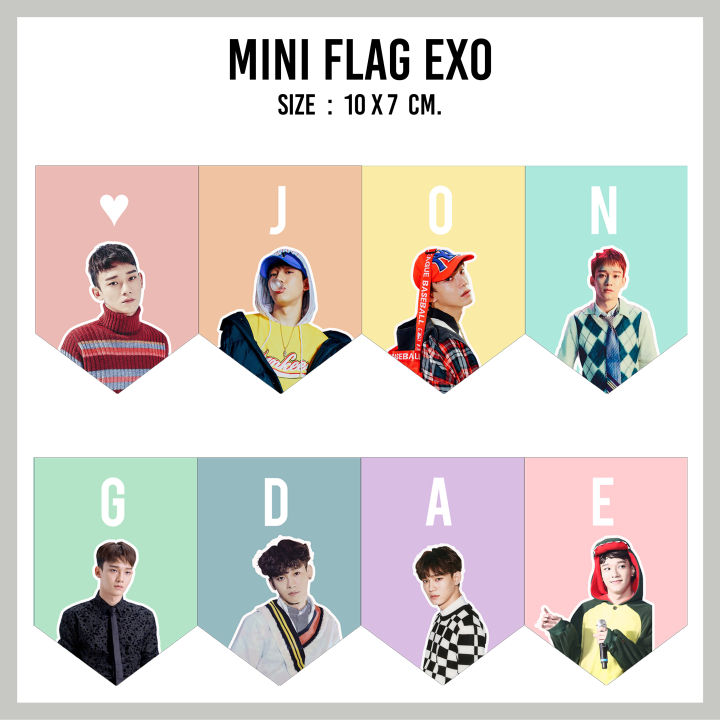 ธงจิ๋ว-exo-mini-flag-exo