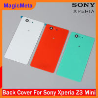 MagicMeta สำหรับ Sony Xperia Z3 MINI D5803ขนาดกะทัดรัด Z3 D5833ฝาหลังแก้วเล็กมีสติกเกอร์ฝาครอบปลอกหุ้มช่องหลังด้วย NFC