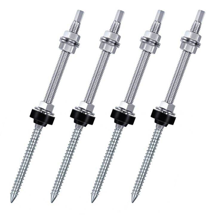 Hanger Bolts, PreAssembled, V2A, HeightAdjustable, for Photovoltaic
