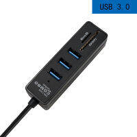 ฮับ USB 3.0 USB USB หลากหลาย3.0 USB ฮับ USB Splitter ความเร็วสูง3 6พอร์ตอ่านบัตร TF ทั้งหมดในหนึ่งสำหรับคอมพิวเตอร์พีซีอุปกรณ์เสริม