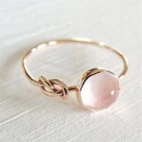 [COD] Cao Shi Pinduoduos new pink imitation moonstone ladys index finger ring Internet celebrity street photography