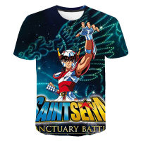 Saint Seiya พิมพ์3D เสื้อผู้ชายผู้หญิงเด็กแฟชั่นฤดูร้อนใหม่ขายร้อนเสื้อแขนสั้น TEE Casual streetwear Clothes