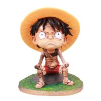 โมเดลฟิกเกอร์ อนิเมะ One Piece GK Bandage Luffy Sitting ของเล่นสําหรับเด็ก