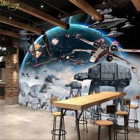 beibehang Custom Photo Wall Paper 3D Stereo Cartoon Shock Star Wars Mural Kid 39;s Room Cafe KTV Backdrop Wallpaper For Walls