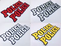 สติ๊กเกอร์ Police ตำรวจ [2ชิ้น] สติกเกอร์ PVC Sticker แต่งรถ ติดรถ รถมอเตอร์ไซค์ รถยนต์ รถกระบะ ติดกระจก ติดข้างรถ ติดท้ายรถ ทนแดด ทนฝน