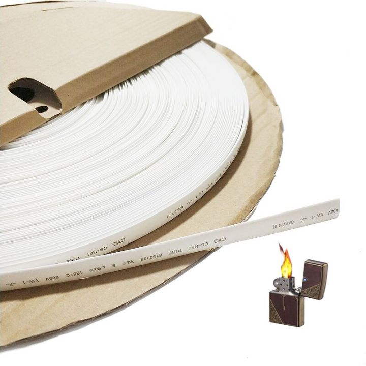 5-meters-white-shrinkable-tube-free-thermal-2-1-7mm-heat-shrink-heatshrink-tubing-tube-cable-management