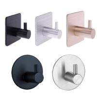 Self Adhesive Home KITCHEN Wall ประตู Hook Key ผู้ถือผ้าเช็ดตัวเสื้อผ้าอลูมิเนียมแขวนผนัง Coat Rack สำหรับอุปกรณ์ห้องน้ำ-Wefdger