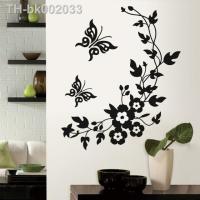 ∋✚❧ 3D butterfly flowers wall sticker for kids room bedroom living room fridge stickers home decor DIY 3d butterfly wall stickers