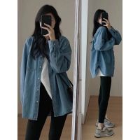 This years popular shirt French top spring clothes womens clothes new blue color denim shirt womens coat spring and autumn