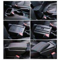 For Mitsubishi Mirage Attrage 2014-2018 Armrest Rotatable Storage Box Black Ashtray