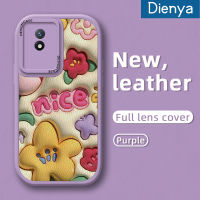 เคส Dienya เคสสำหรับ VIVO Y02 Y02A Y11 2023 Y01 Y11S Y30G ดีไซน์ใหม่ลายดอกไม้สวยงามซิลิโคนนิ่มเคสมือถือกันกระแทกป้องกันการตกพร้อมกล่องป้องกันเลนส์คลุมทั้งหมด