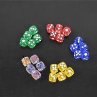 【CW】 10PCS/12mm Transparent Color 6-Sided Round High-Quality Mahjong Machines And Desktop Games