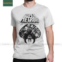 Mens Super Metroid Japanese T Shirts Samus Wars Aran Prime Snes Ridley Zebes Game Cotton Tees 100% cotton T-shirt