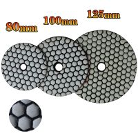 3/4/5Inch Dry Diamond Polishing Pads 80mm 100mm 125mm Buffer Disc for Sanding Granite Marble Concrete Stone Pack of 7