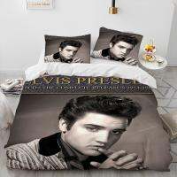 E-Elvis Presley ชุดเครื่องนอนวินเทจที่สะดวกสบายผ้านวมผ้าคลุมเตียงเตียงขนาดใหญ่