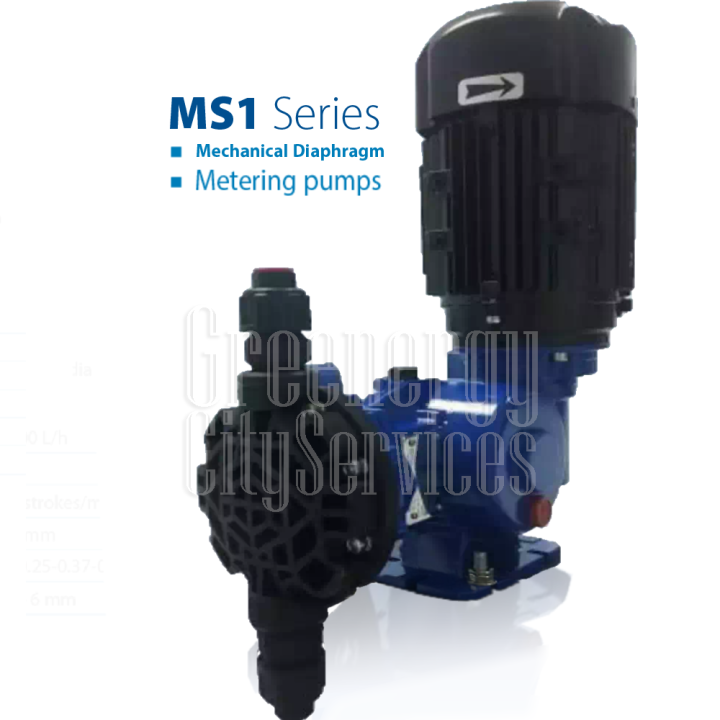 Seko MS1 (60L/Hr10Bar) Chemical Dosing 3Phase Mechanical Metering Pump Flow Rate Manually