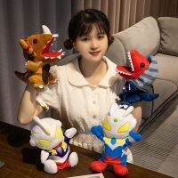 S3▪□ Bashangshan349820อุลตร้าแมนตุ๊กตามือ Boneka การต่อสู้แบบโต้ตอบ Tiga Cero ตุ๊กตาหนานุ่มของขวัญตุ๊กตาเด็กผู้ชายเด็ก