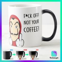 Money Heist La Casa De Papel Not Your Coffee 11 oz Glossy Ceramic Mug / Magic Mug