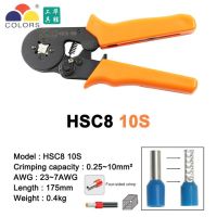 QZ-Hsc8 6-4a 6-6  Mini-type Crimping Plier 0.25-10mm2 Terminals Crimping Tools Multi Tool Hands Pliers Hsc8 16-4 6-16mm2