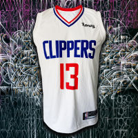 เสื้อบาส เสื้อบาสเกตบอล NBA Los Angeles Clippers เสื้อทีม ลอสแอนเจลิส คลิปเปอร์ส #BK0068 รุ่น Association Paul George#13 ไซส์ S-5XL