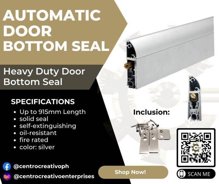 Automatic Door Bottom Seal Heavy Duty Door Bottom Seal Up to 915mm