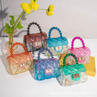 ลูกอมสีเยลลี่แพ็ค ladies handbags2021 กระเป๋าผู้หญิงถุงใสเยลลี่ใหม่