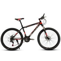 26 Inch 21Speed Shock Absorber Light City Cross-Country Mountain Bike Double Disc Brake Suspension Front Fork Racin