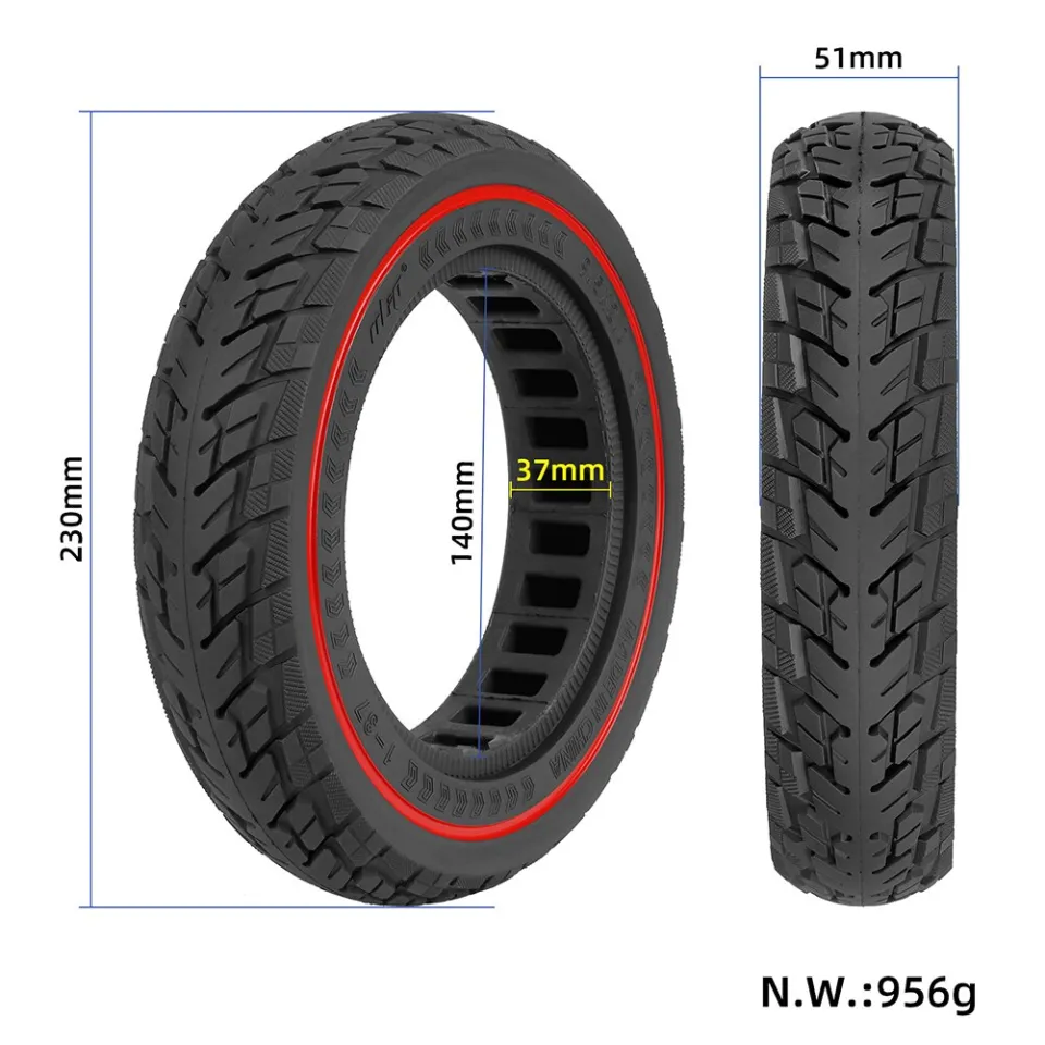 10 Inch Electric Scooter 10X2.5 Solid Tyre Durable Rubber