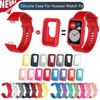 DJHFYJT Silicone Loop Strap For Huawei Watch Fit Smart Watches Soft Sport Waterproof Wrist Band Watchband huawei fit Bracelet Accessorie