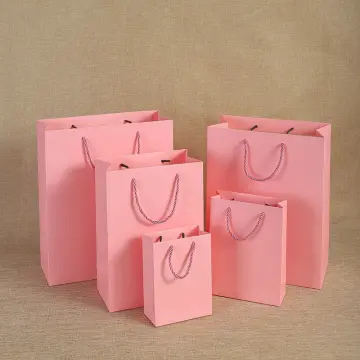 Kraft Paper Bags Paper Bag With Handles Small Gift Bag Shopping Bags For  Packaging Craft Gifts Wedding Business Retail Bags - Temu