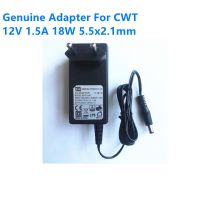 รับประกันสองปี EU Plug ของแท้12V 1.5A 18W 5.5X2.1Mm AC Adapter สำหรับ CWT KPD 018F MOSO MSA C1500IC12.0 18P DE Power Supply Charger