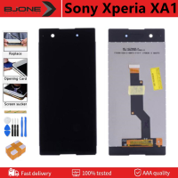 จอ LCD แบบดั้งเดิม5.0นิ้วสำหรับ Sony Xperia XA1 G3116 G3121 G3123 G3125 G3112แสดงผล LCD พร้อมแผงสัมผัสอะไหล่ทดแทนประกอบกระจกพร้อมกรอบหน้าจอดิจิตอล