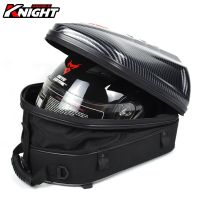 47L Large Capacity Motorcycle Bag Waterproof Reflective Rear Seat Bag Moto Equipment Rainproof Saddle Bag Carbon Fiber Backpack