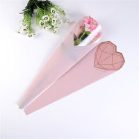 20Pcs/lot Decorations Boxes Cases Single For Bag Flower Rose Heart Wrapping Plastic